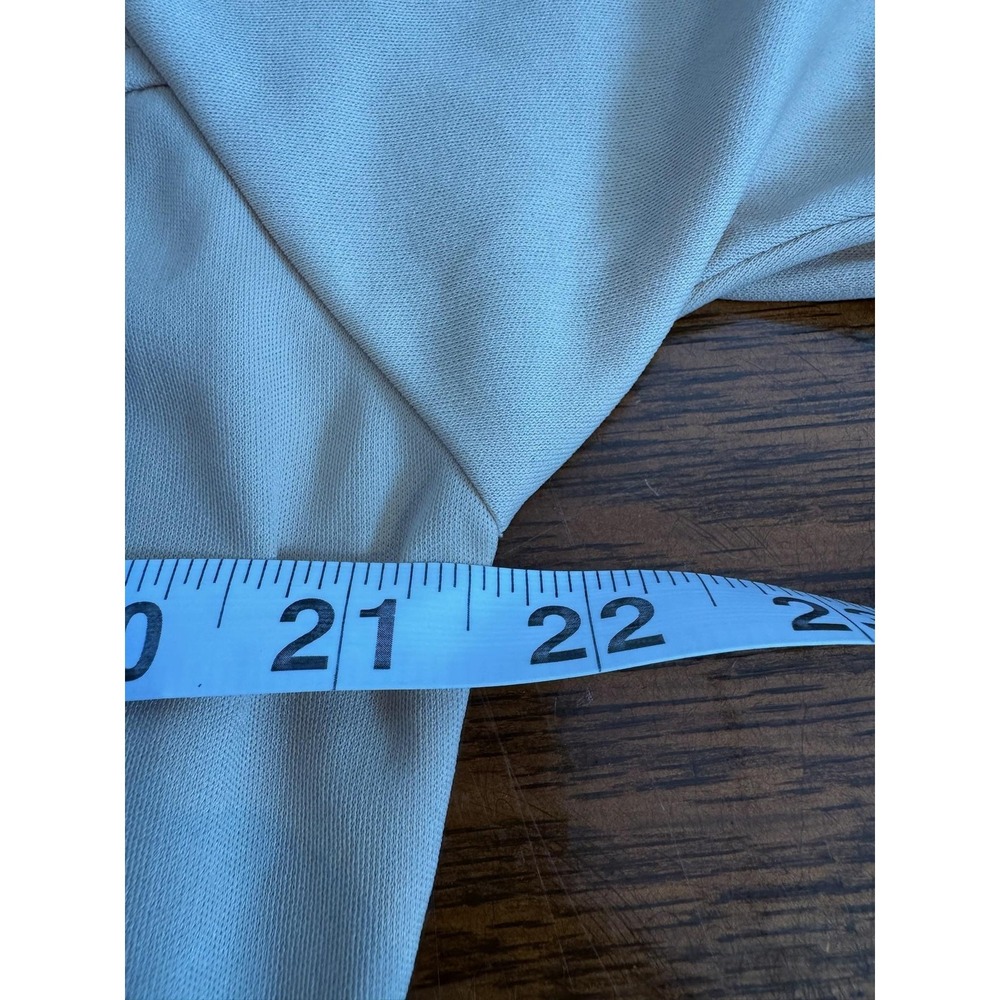 Vintage Fruit Of The Loom Shirt Mens Large Beige Button Double Pocket 70s - Picture 5 of 6